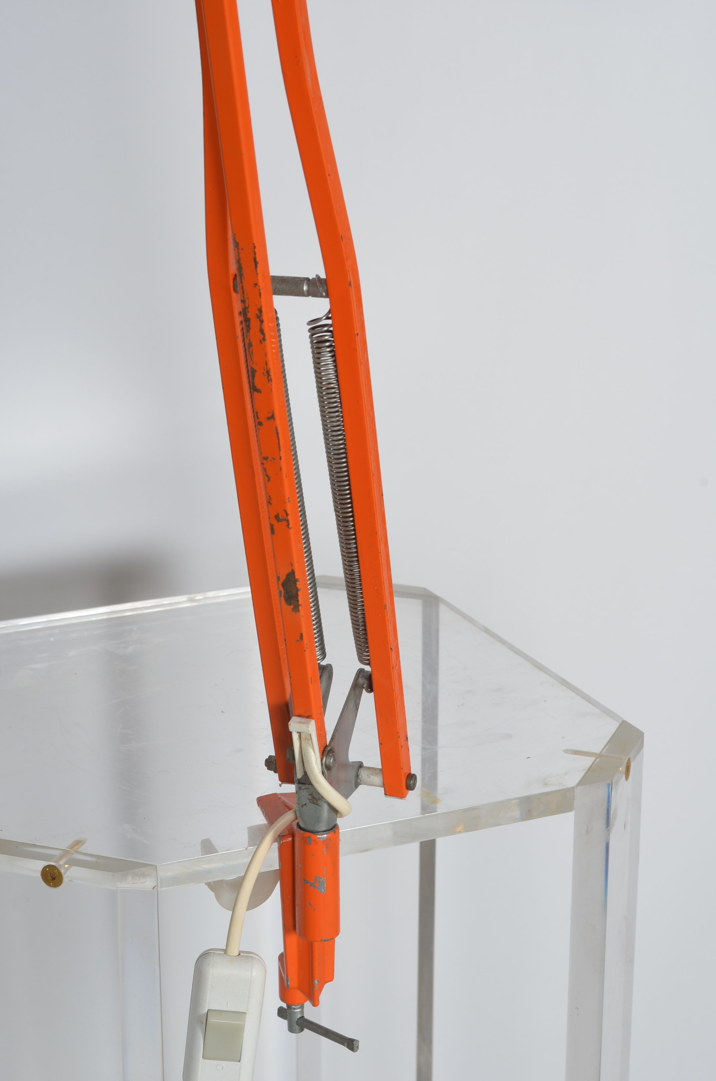 Orange architect lamp