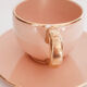 Cup pourer in pink and gold earthenware, vintage