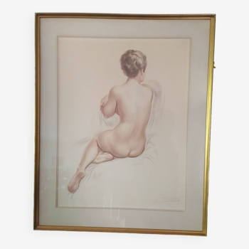 Female nude from the back by Albert Genta