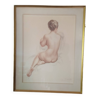 Female nude from the back by Albert Genta