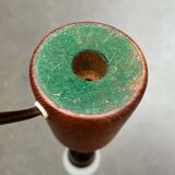 Danish modern teak table lamp from the mid-century, 1960s.