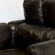Vintage leather armchair custom-made Chancellor's Bungalow