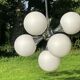 Ceiling lamp chandelier 7 lights Sputnik 1960s, The cluster