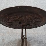Cast iron pedestal table Napoleon III period around 1850
