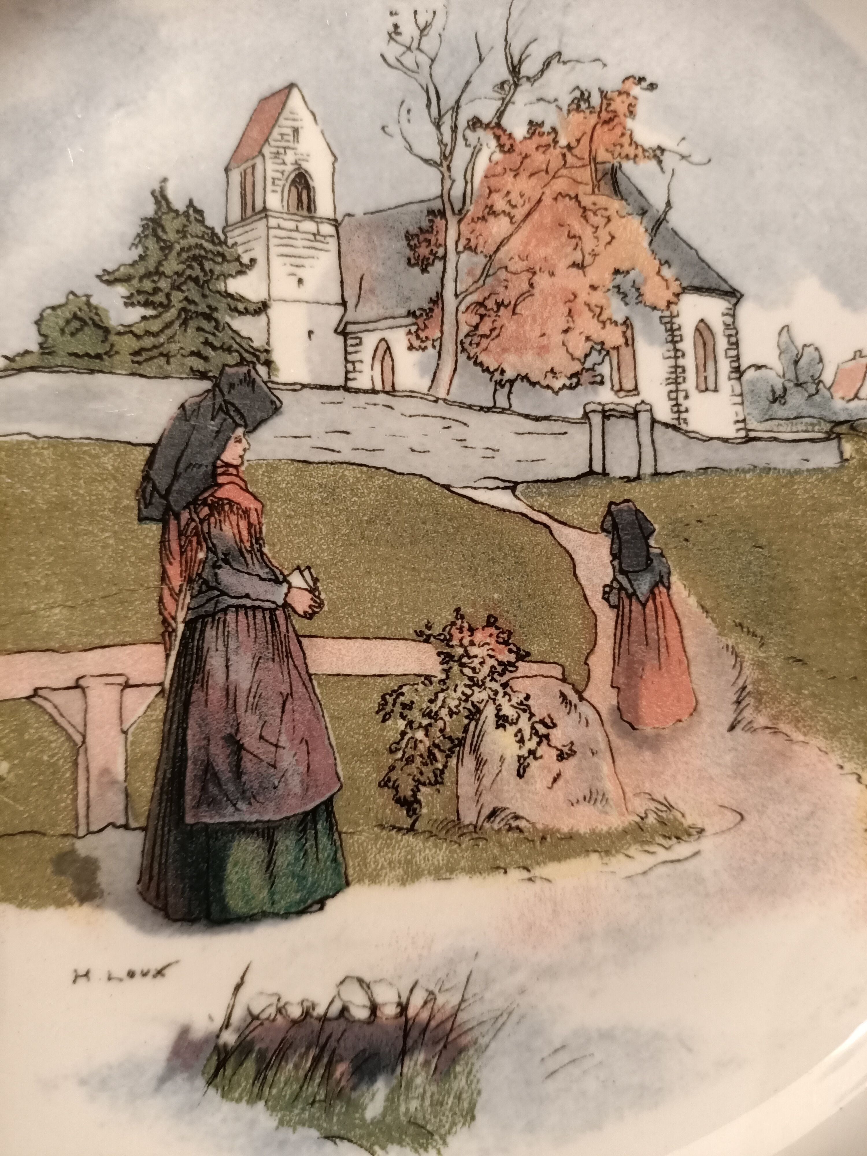 20 plates Obernai Faïencerie Sarreguemines