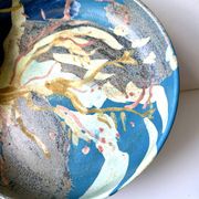 Vintage Danish Ceramic Art Studio Decorative Bowl signed