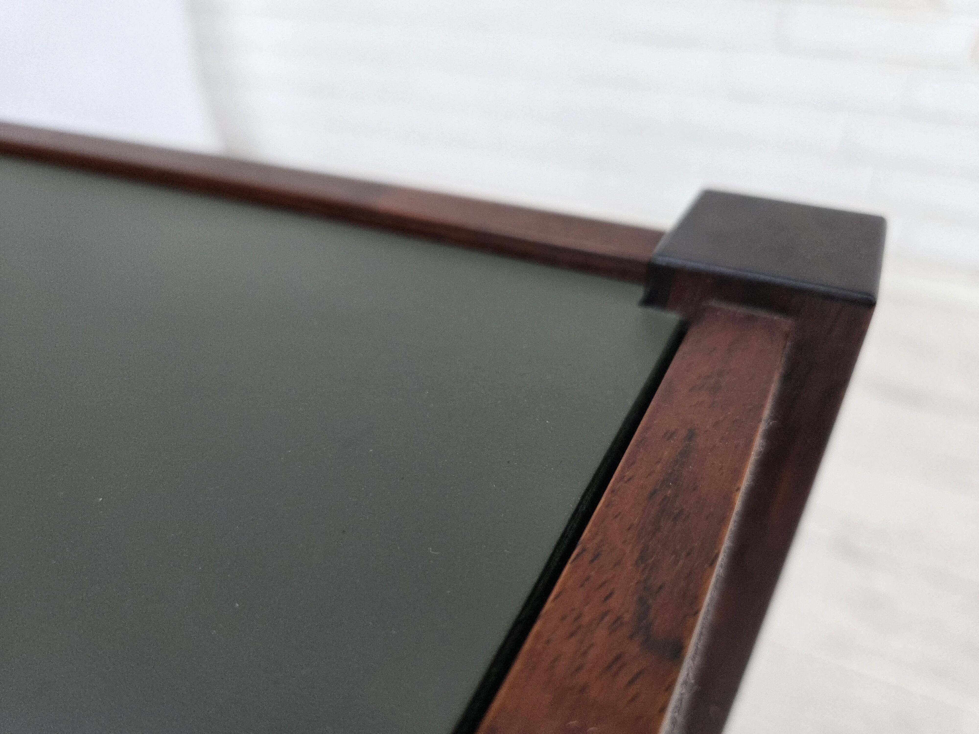 1970s, Danish design by Kristian Vedel. Side table model "Modus", teak wood