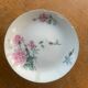 Porcelain compotier motifs of roses art deco signed HB France