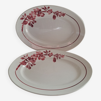 Duo of oval dishes