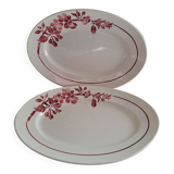 Duo of oval dishes