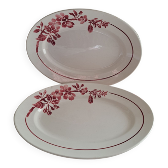Duo of oval dishes