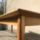 Table basse vintage 1970 en érable massif