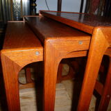 BR Gelsted Scandinavian teak nesting table BR Gelsted Denmark