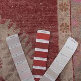 Vintage Turkish Oushak Handwoven Rug 113x207 cm