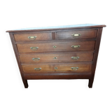Commode en noyer ou en chêne