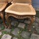 Series of 6 Chairs louis xv acanthus leaves and shell decapitated