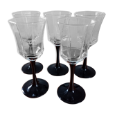 Verres à pied noir