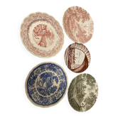 lot de 5 assiettes de collection