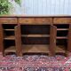 Enfilade with 4 English doors from the 1950s in mahogany.