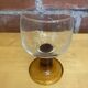 Set of 6 luminarc stemmed glasses transparent & amber vintage #e00