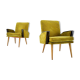 Midcentury Leather Armchairs Designed by Miroslav Navrátil, 1970s