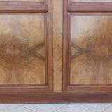 Art Deco Wardrobe in Walnut and Burl Walnut