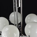 Modernist chrome chandelier