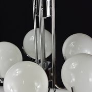 Modernist chrome chandelier