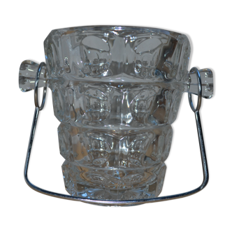 Seau à glace en verre vintage