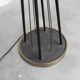 Floor lamp by René Mathieu for Maison Lunel 1950, brass and opaline.