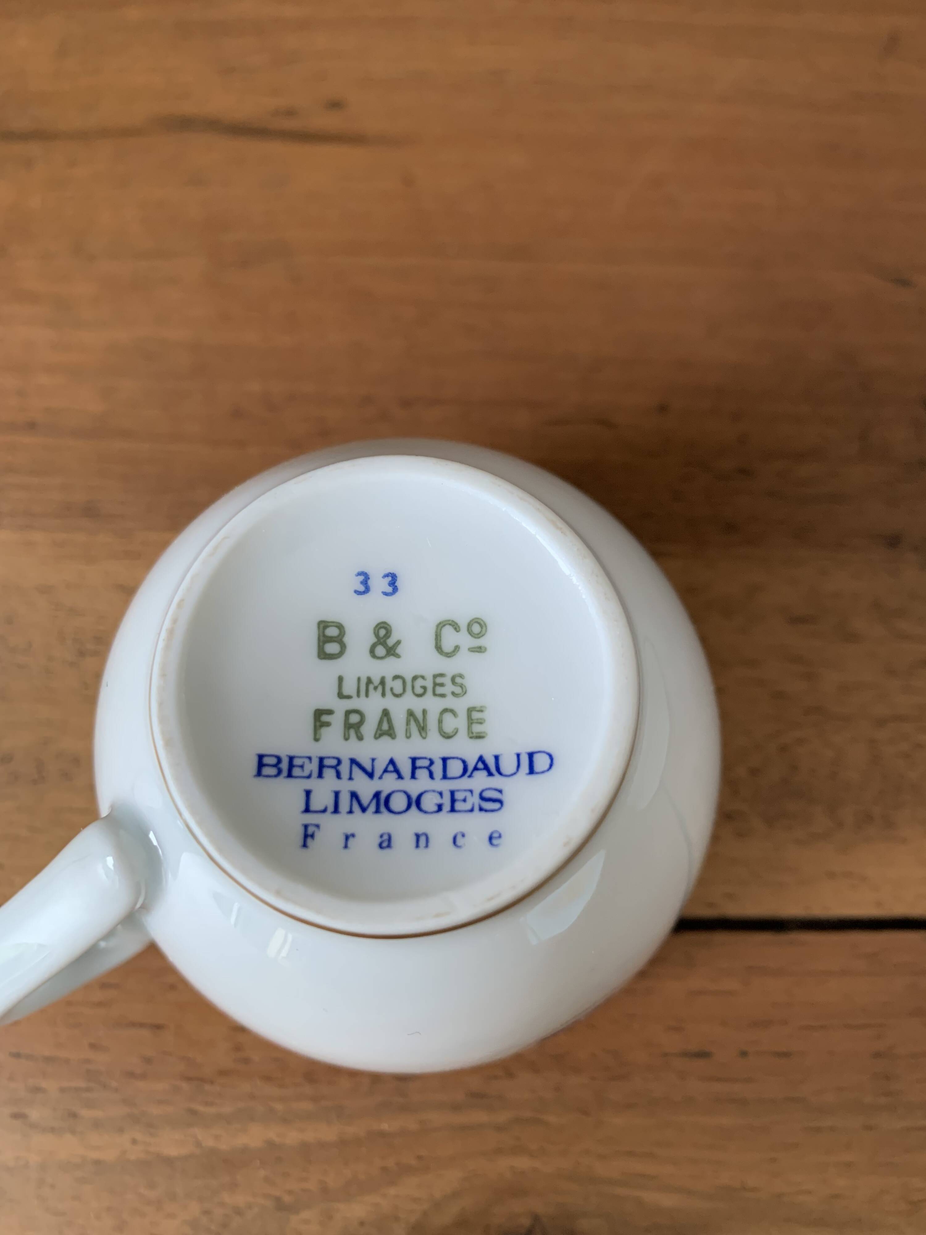 BERNARDAUD coffee cup model Dauphin