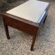 Art Deco desk in varnished mahogany.