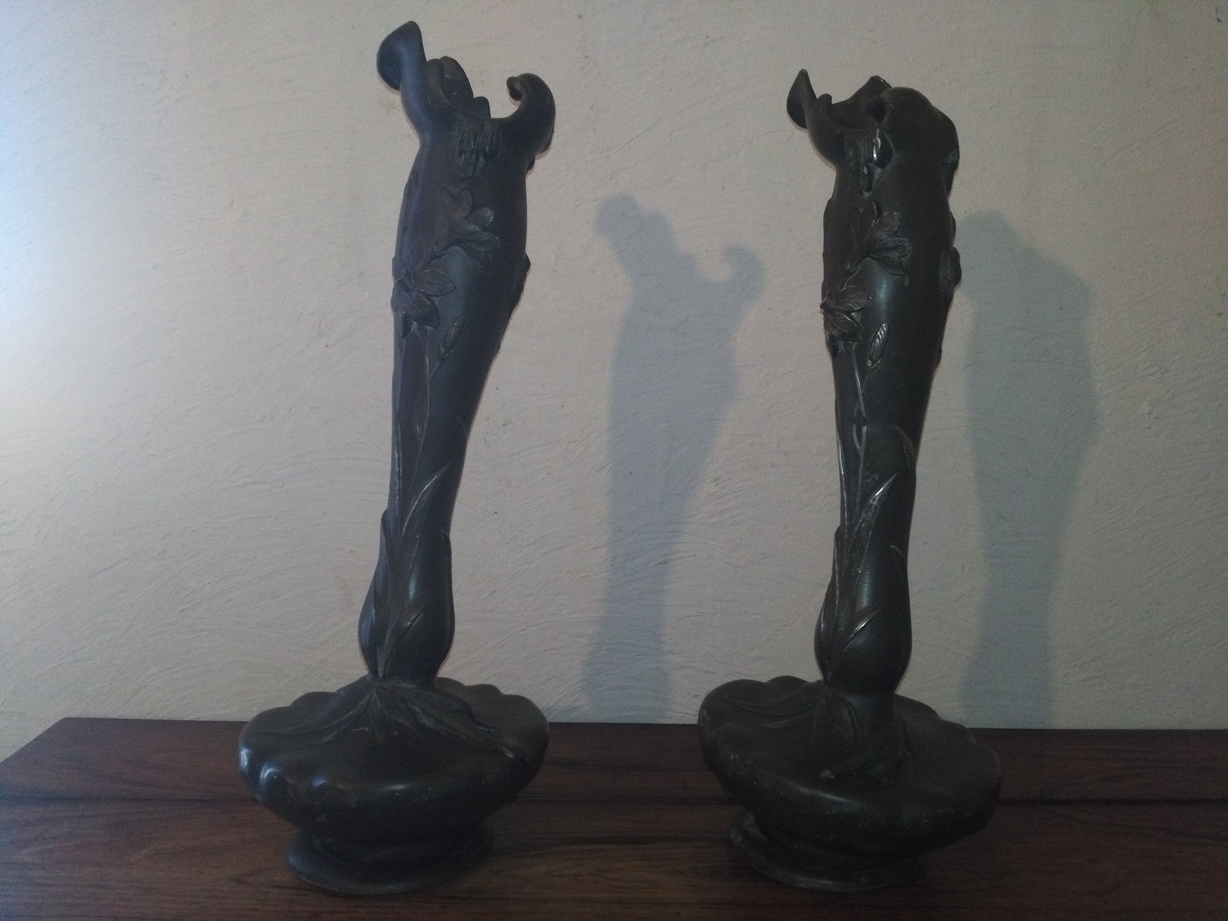 Pair of art nouveau vases "Elsie Ward Hering".