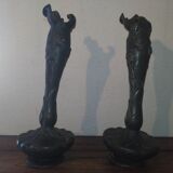 Pair of art nouveau vases "Elsie Ward Hering".