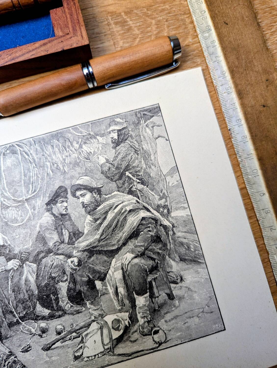 Printed in 1898, A Payador in Argentina.