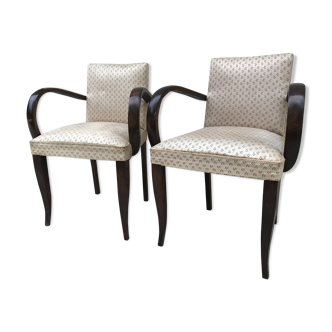 Pair of armchairs art deco bridges