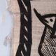 Vintage Korhogo Senoufo canvas tapestry L.103 cm