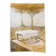 Signed watercolour painting "Provençal table under the arbor"