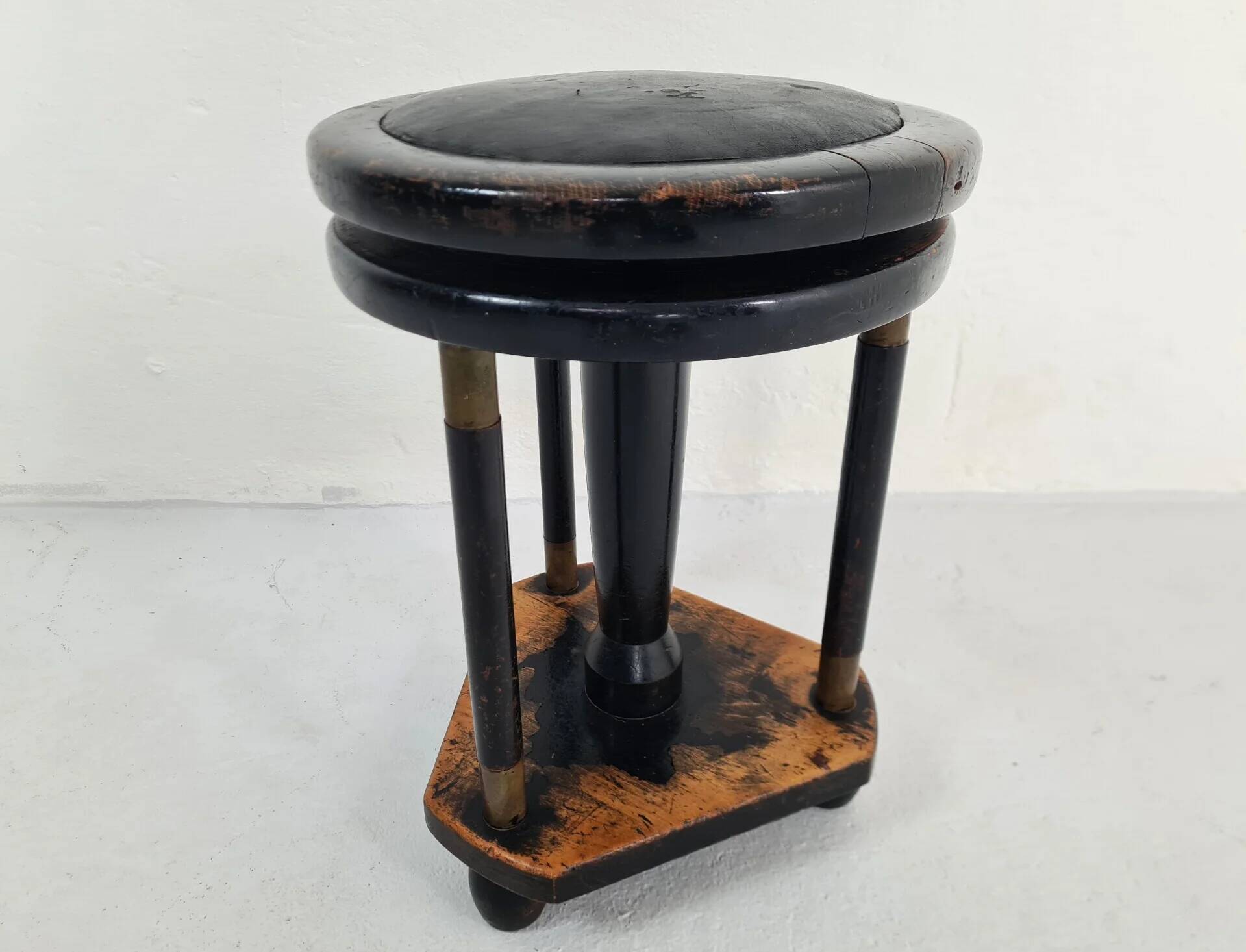 Art Deco piano stool, 1920s (unrestored)