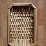 Set of 2 woven wicker baskets