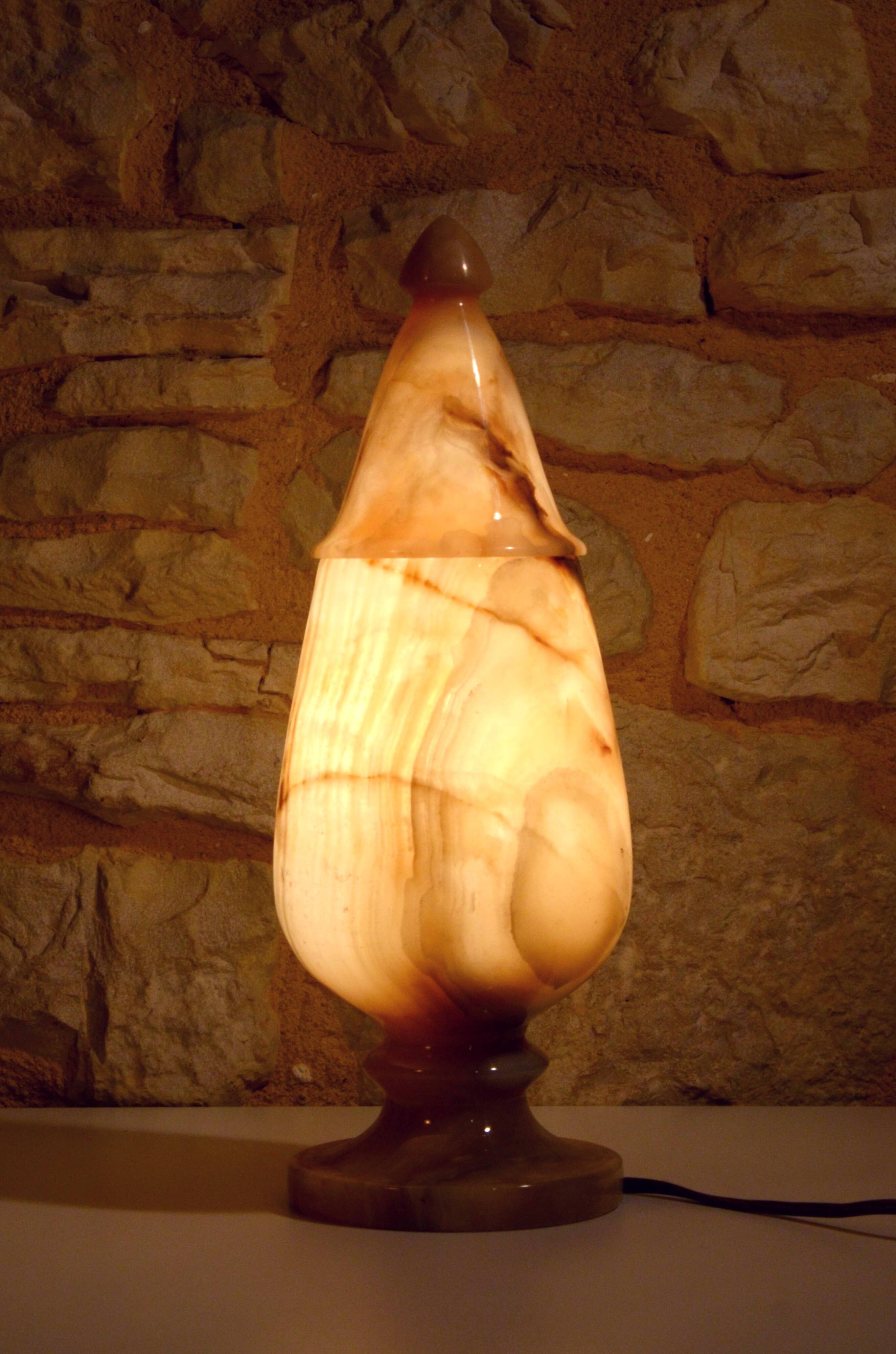 Marble lamp, 12x35cm