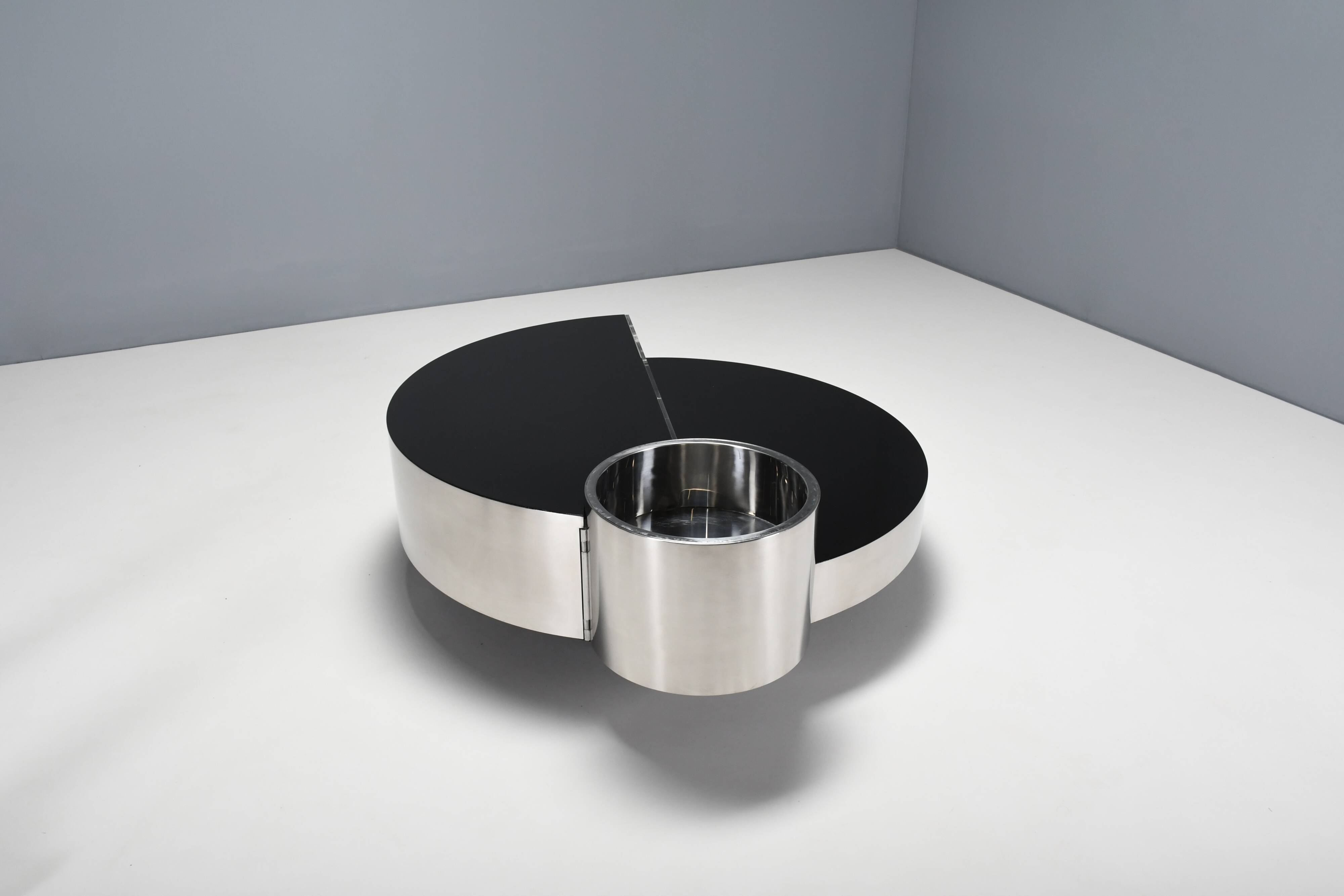 Rare Table Bar by Massimo Papiri for Mario Sabot, Italy 1970s