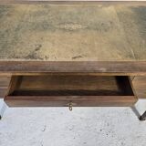 Bureau plat double face en acajou, style Louis XVI – XIXᵉ siècle