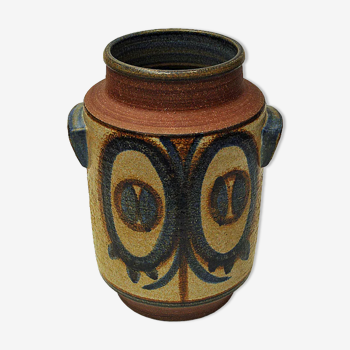 Vase en grès danois par Svend Aage Jensen pour Søholm Keramik 1960s