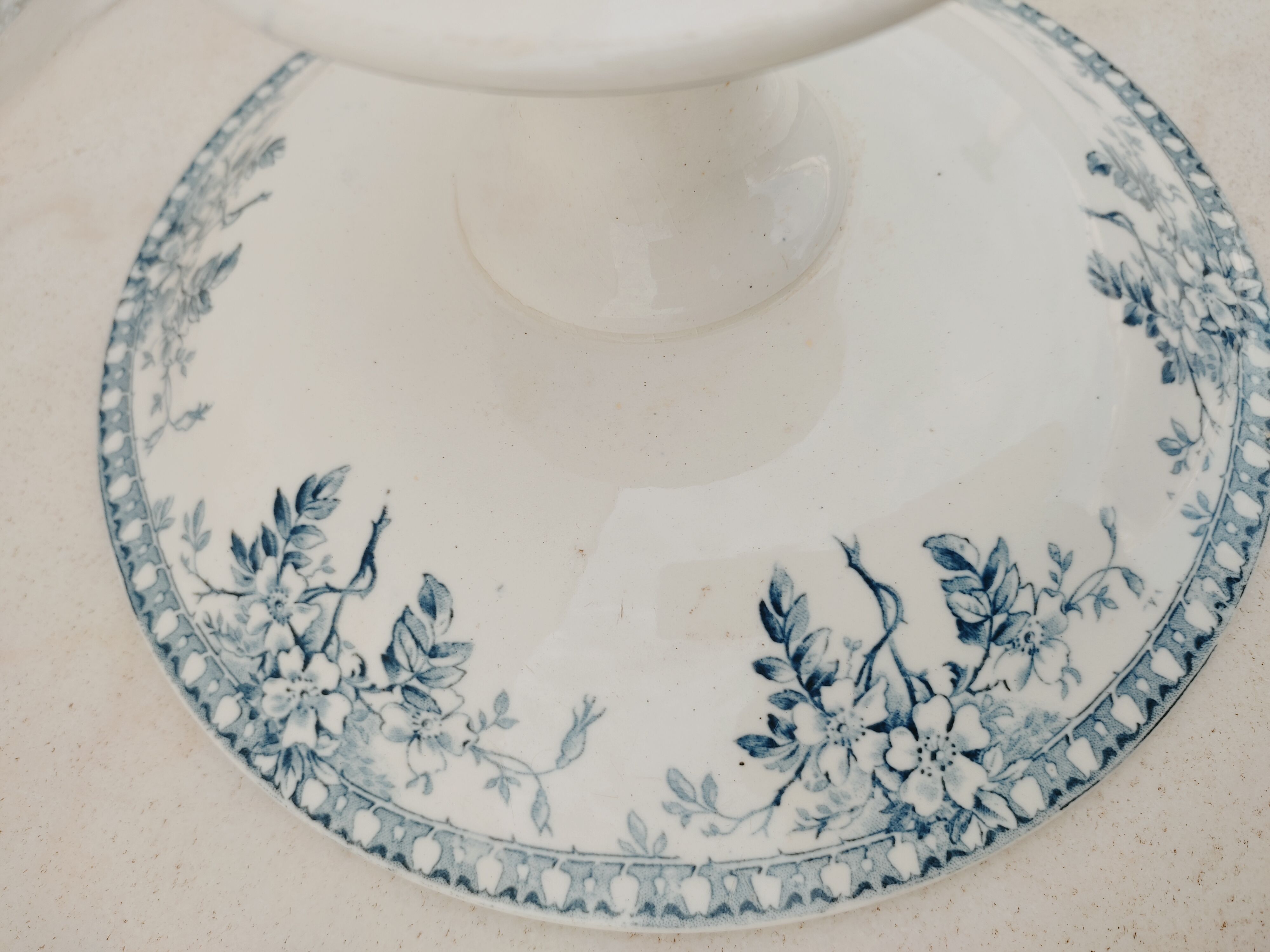 Compotier Gien in earthenware iron earth