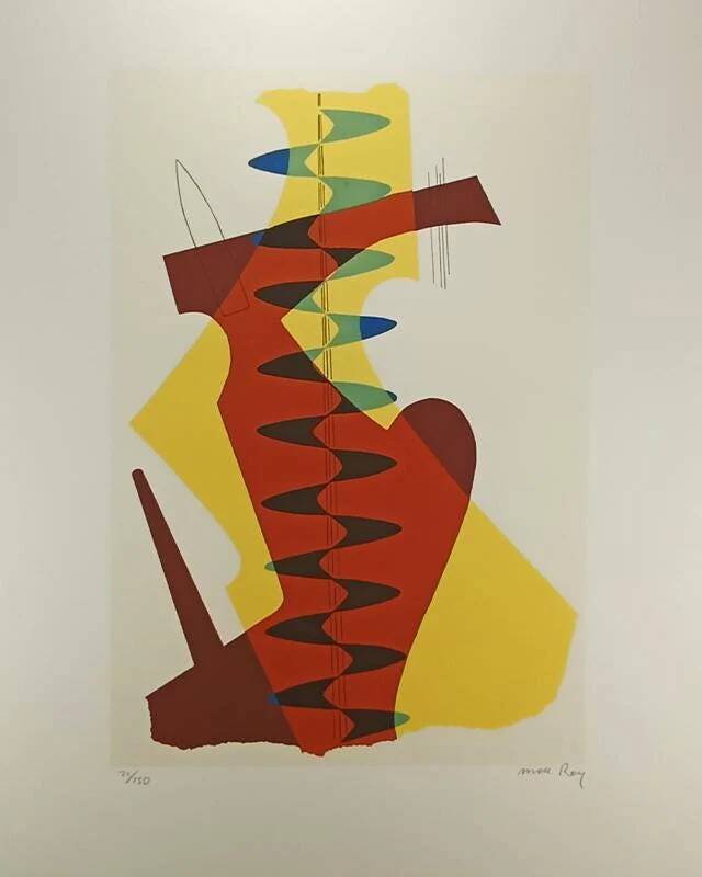 Lithographie en édition limitée de Man Ray, années 1970, signature et numérotation au crayon de l'auteur