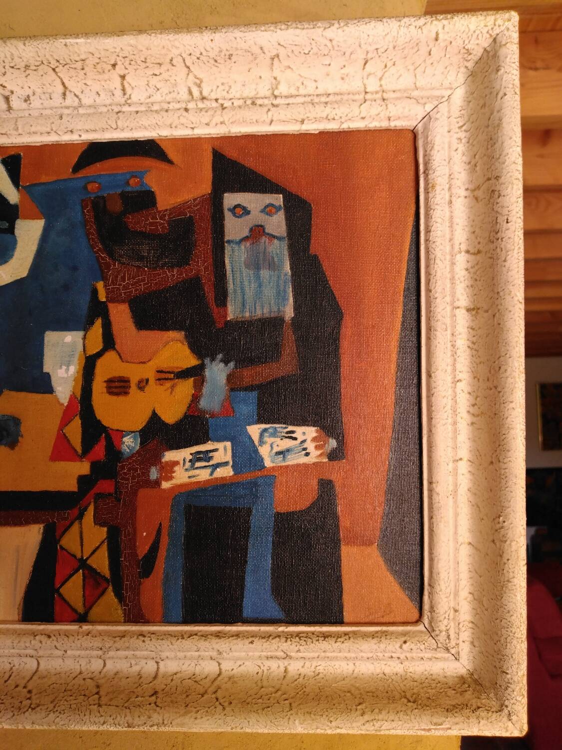 Oil on canvas 3 musicians