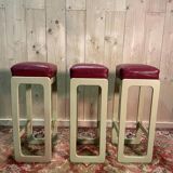 Set of 3 bar stools 1970