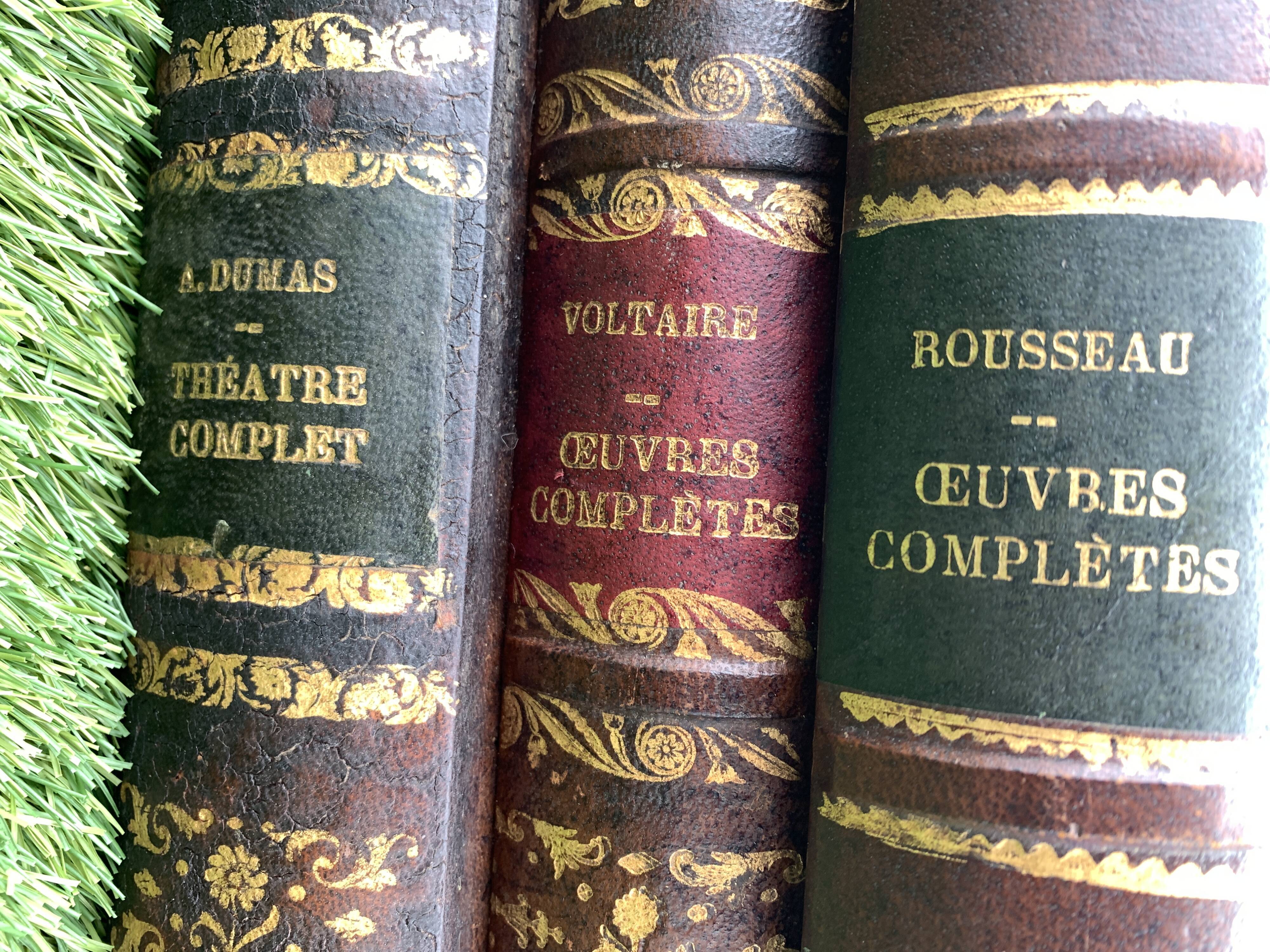 Trompe l'oeil storage box of old books, twentieth century