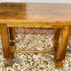 Table époque art déco à plateau ouvrant loupe de noyer